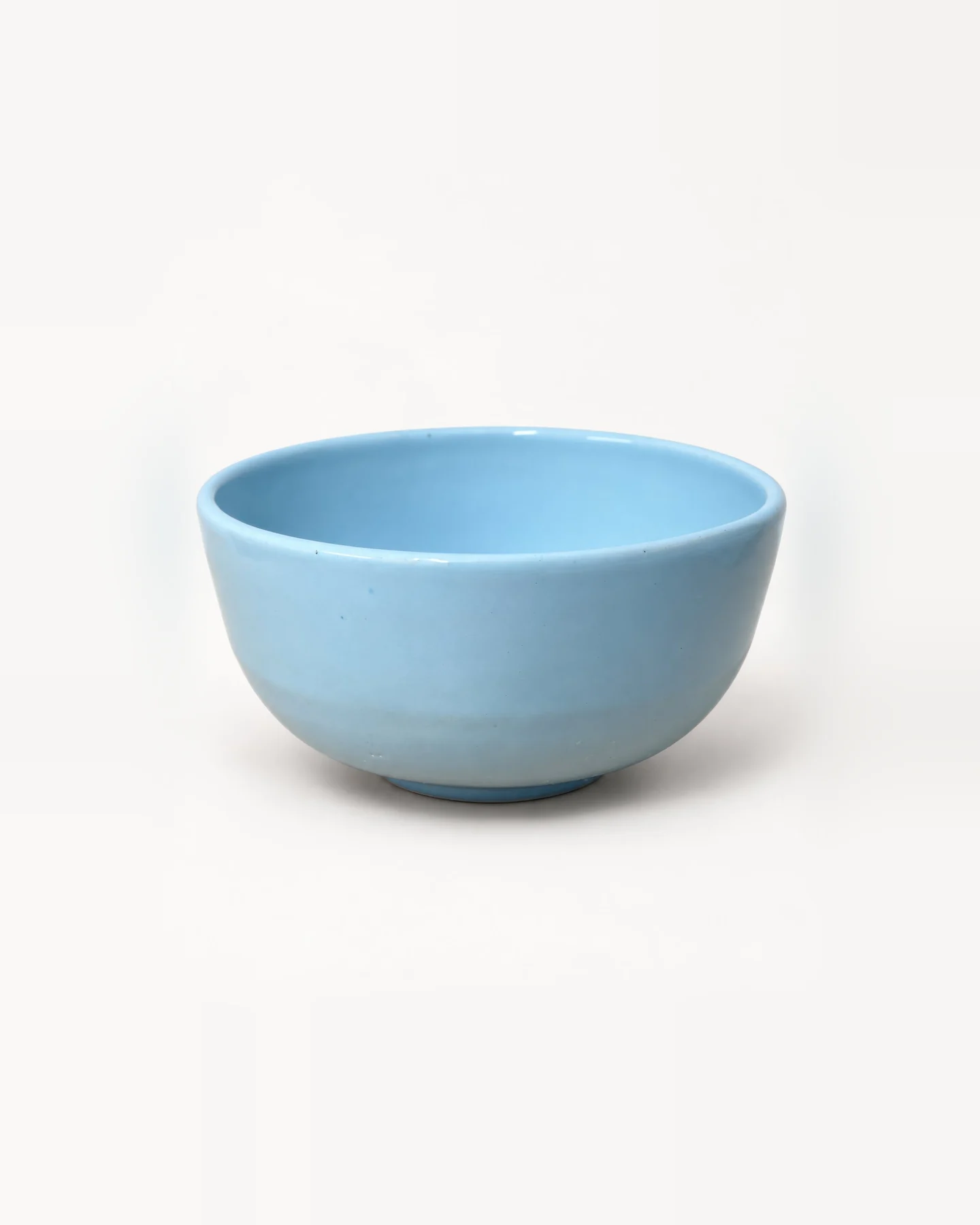 Celestino Bowl, Large, a wheel-thrown bowl in Celestino blue glaze