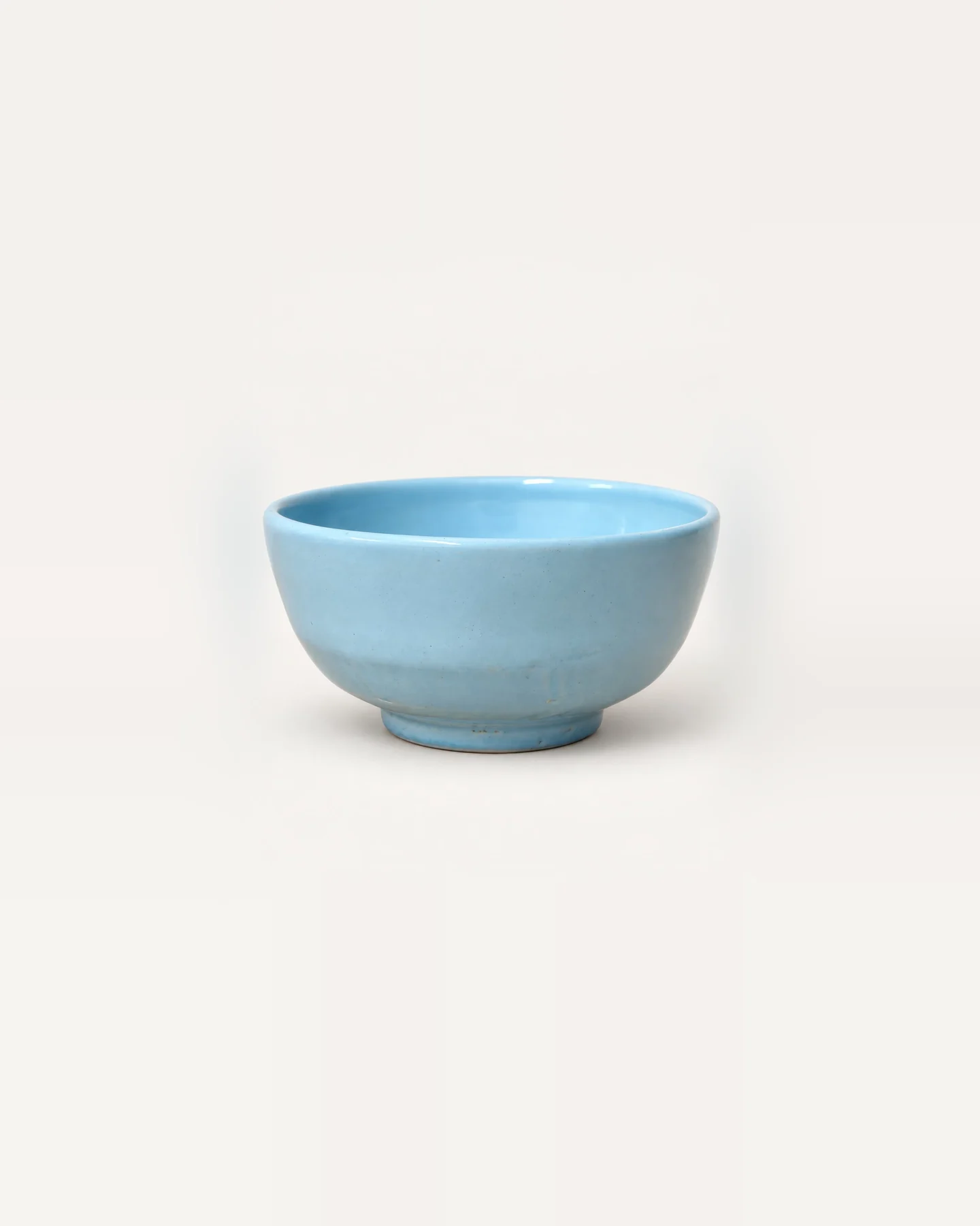 Celestino Bowl, Small, a wheel-thrown bowl in Celestino blue glaze