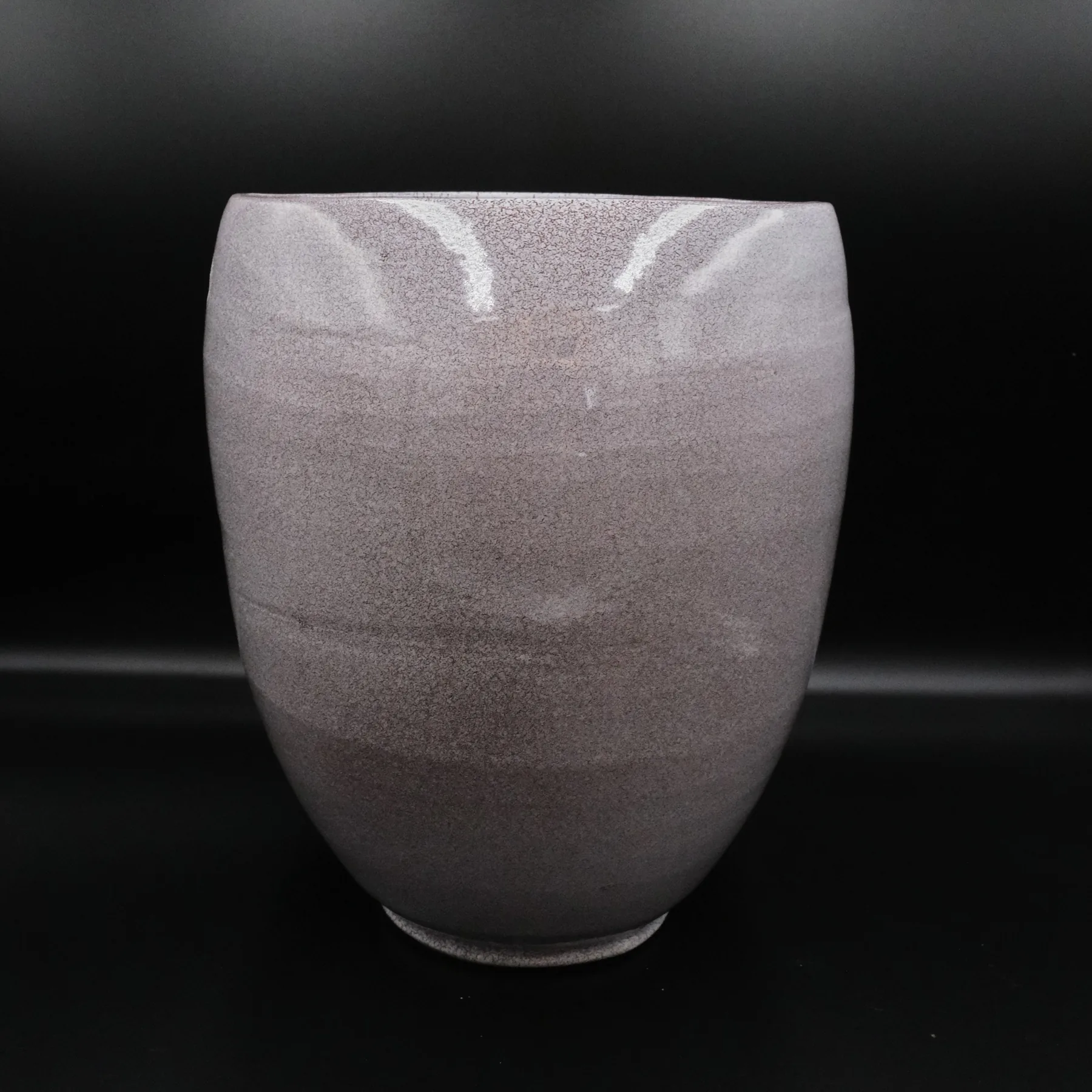 Knight Bust, a flat-topped grey ceramic vessel